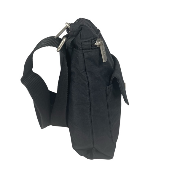 Baggallini Cruiser Slim Small Crossbody Organizer Bag Shoulder Black Nylon Purse - Picture 4 of 6